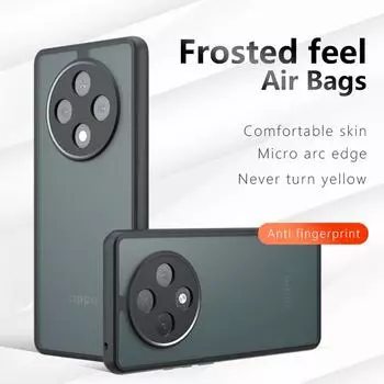 Для Oppo A3 Pro матовый против отпечатков пальцев прозрачный цветной противоударный чехол из ТПУ с защитой от падения, не желтеющий, защитная задняя крышка A3 Pro прозрачный