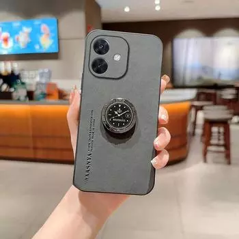 Для OPPO A40 A40M A3X овечья кожа магнитный держатель кольца подставка чехол для OPPO A80 A3 Pro A40M K12X 5G матовый защитный чехол для объектива Oppo A40 4G чёрный