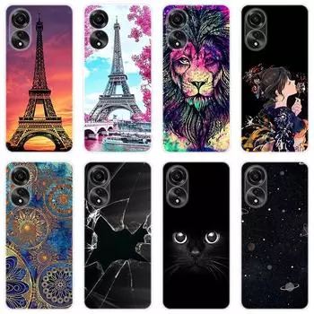 Для OPPO A58 A 58 4G чехол Мягкая силиконовая задняя крышка Чехол для телефона с рисунком из мультфильма Креатив For OPPO A58 4G