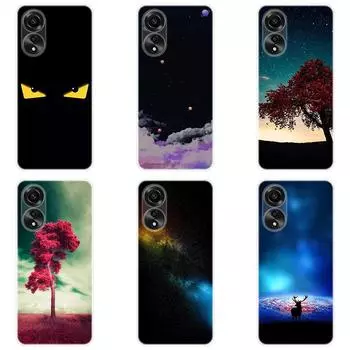 Для OPPO A58 A 58 4G чехол Мягкая силиконовая задняя крышка Мультяшный чехол для телефона Разнообразие For OPPO A58 4G