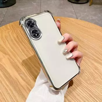 Для Oppo A58 чехол OPPO A78 чехол OPPO A58 4G A78 5G чехол для телефона A78 4G A58 5G бампер противоударный защитный чехол прозрачный гальванический For OPPO A58 4G