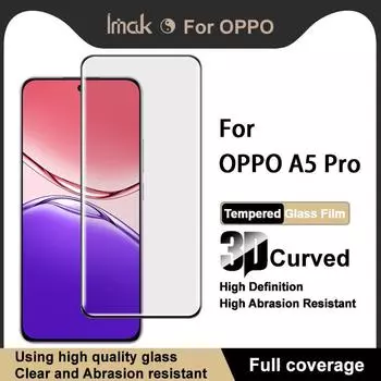 Для OPPO A5 Pro 5G Glass IMAK 3D изогнутая полноэкранная закаленная стеклянная пленка OPPO A5 Pro 5G