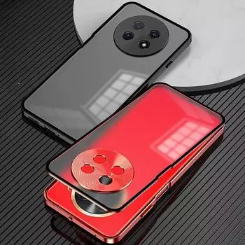 Для OPPO A5 Pro ультратонкий алюминиевый сплав металлический каркас бампер + закаленное стекло задняя крышка телефона для OPPO A5pro противоударный чехол OPPO A5 Pro серебряный