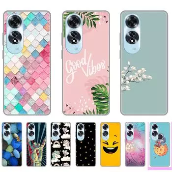 для Oppo A60 черный чехол черная задняя крышка на OppoA60 милый мягкий TPU ударопрочный ультра тонкий бампер 6.67 дюймов CPH2631 анти-падение белый