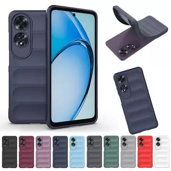 Для Oppo A80 A60 матовый матовый анти-отпечатков пальцев супер противоударный объектив все включено силиконовый чехол задняя защитная крышка Shell A60 чёрный