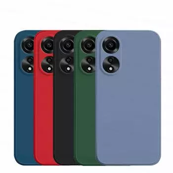 Для OPPO A78 4G чехол OPPO A78 4G чехол TPU противоударный жидкий силиконовый защитный чехол для телефона OPPO A78 4G OPPO A78 4G чёрный