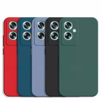 Для OPPO A79 5G чехол OPPO A79 5G чехол роскошный TPU противоударный жидкий силиконовый защитный чехол для телефона OPPO A79 5G OPPO A79 5G чёрный