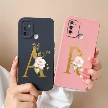 Для OPPO F21 Pro F21S Pro 4G 5G Find X3 X5 Lite чехол для телефона Высококачественные защитные сумки для телефонов Цветочные буквы Матовый мягкий силикон для бампера OPPO OPPO F21 Pro 4G