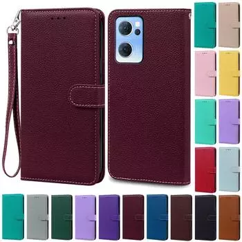 Для OPPO Find X5 Lite чехол мягкий TPU силиконовый кошелек флип кожаный чехол для OPPO Find X5 Lite 5G чехол телефон чехол Coque Fundas OPPO Find X5 Lite темно-красного