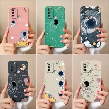 Для OPPO Find X5 Lite Pro F5 F7 F9 F11 F21S F19S чехол милый защитный мультяшный узор матовый мягкий силиконовый чехол космонавта для бампера OPPO OPPO F5