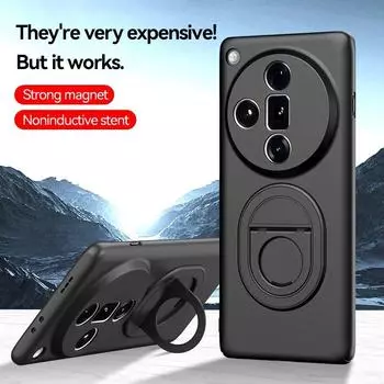 Для OPPO Find X7 Ultra автомобильный магнитный чехол-держатель-невидимка для OPPO Find X6 X5 Pro матовый противоударный чехол из ТПУ, бампер
