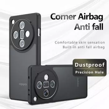 Для Oppo Find X7 X6 Pro Ультраматовый против отпечатков пальцев Прозрачный цвет Противоударный чехол из ТПУ с защитой от падения Не желтеющий Защитный чехол на заднюю крышку Find X6 прозрачный