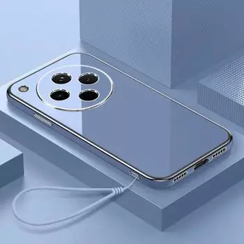 Для OPPO Find X8 Pro Покрытие Защитные чехлы для объектива камеры Для OPPO Find X7 Ultra X6 X5 Pro Мягкий силиконовый противоударный чехол-шнурок For OPPO Find X8 Pro синий