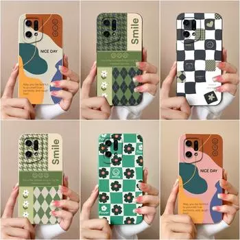 Для OPPO Narzo 50A Prime K5 K7 K7X K9X K10 Pro задняя крышка жидкостного мягкого силикона квадратный матовый противоударный защитный узор в клетку для бампера OPPO OPPO K3