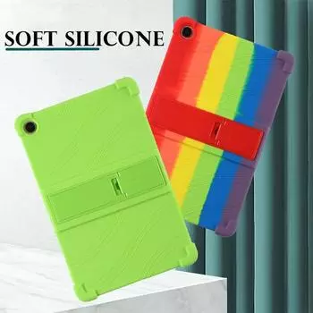 Для OPPO Pad Air 10,36 2022 OPD2102 X21N2 детский чехол противоударный мягкий силиконовый чехол-подставка для OPPO Pad Air 10,4 фиолетовый