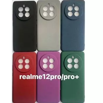 Для OPPO Realme 12 Pro Plus тонкий силиконовый противоударный мягкий чехол из песчаника для OPPO Realme 11 Pro + 11 4G матовый защитный чехол из ТПУ задняя крышка-бампер For Realme 12 Pro Plus серый