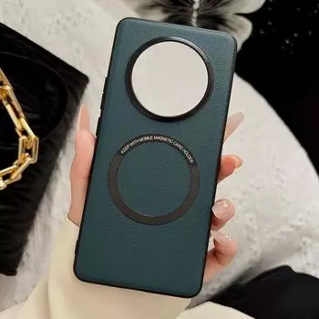 Для OPPO Realme 14 Pro Чехол Роскошный PU Кожаный Беспроводной Зарядный Защитный Чехол Для Телефона Чехол Для Realme 14Pro Plus Shell For Realme 14 Pro 5G красный