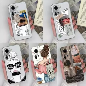 Для OPPO Realme C67 A3 12 Lite Pro+ Reno 11 Pro 5G задняя крышка крутая модные чехлы для девочек и мальчиков силиконовые мягкие супер противоударные прозрачные чехлы из ТПУ для OPPO Oppo Reno 11 5G