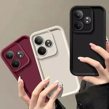 Для OPPO Realme GT 6T Чехол Realme GT 6T RMX3853 Чехол для телефона Полный пакет Матовый Противоударный Мягкий Защитный Чехол For Realme GT 6T