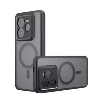 Для OPPO Realme GT 7 Pro Magsafe Магнитный акриловый матовый чехол Для Realme GT 6T NEO 6 SE Ударопрочный прозрачный чехол Жесткий бампер Realme GT 7 Pro чёрный