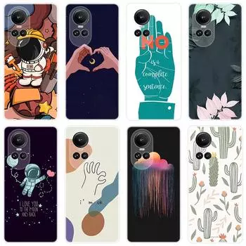 Для OPPO Reno10 Reno 10 Pro A98 A 98 5G чехол Мягкая силиконовая задняя крышка Чехол для телефона с рисунком из мультфильма Разнообразие For OPPO A98 5G