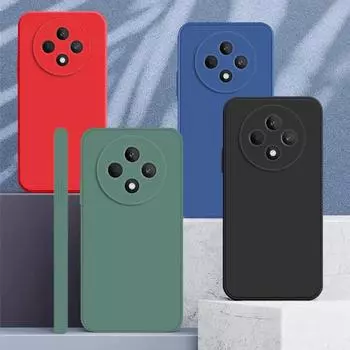 Для OPPO Reno12 F Чехол OPPO Reno12 F FS 5G Чехол Мягкий жидкий силиконовый бампер Защитный чехол для телефона на Reno 12 Pro Funda Reno12 F (Reno12 FS) чёрный