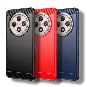 Для OPPO Reno12 FS 5G Чехол для Reno12 FS Чехол 6,79 дюйма из углеродного волокна Противоударный силиконовый защитный бампер для OPPO Reno12 FS For Reno12 FS 5G чёрный