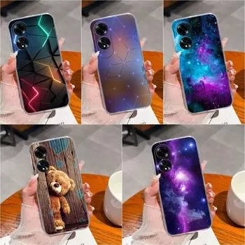 Для OPPO Reno12 Pro A59 5G A60 Realme C61 C63 чехол для телефона «Красивое звездное небо» Высококачественная защитная пленка для экрана Мягкий силиконовый прозрачный корпус Capas Oppo A60 4G