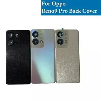 Для Oppo Reno9 Pro Reno 9 Pro задняя крышка батарейного отсека PGX110 задняя дверь задняя панель корпуса запасные части для объектива камеры чёрный