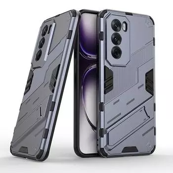 Для Oppo Reno 12 11 F 9 Pro Punk Armor противоударный бампер прочный прорезиненный ПК подставка держатель чехол чехол Reno9 красный