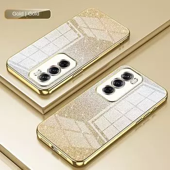 Для OPPO Reno 12 Pro 11F мягкий TPU блестящий тонкий защитный чехол для OPPO A60 A38 A78 полный противоударный чехол для телефона For Reno 12 5G розовый