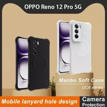 Для OPPO Reno 12 Pro 5G чехол для телефона IMAK UC-6 матовый мягкий чехол OPPO Reno12 5G Global белый