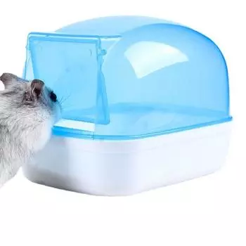 для Песчанка Белка Хомяк Ванная комната Шиншилла Сухая ванна Ежик Песочная комната Туалет для ежа розовый