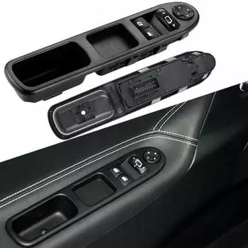 Для Peugeot 207 Citroen C3 Picasso 2007-2014 Car Electric Master Control Power lifter Window Switch 6554.QCАвтомобильные аксессуары небесно-голубой