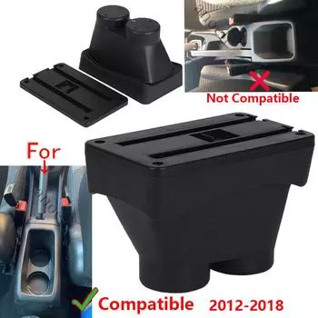 Для Peugeot 208 Armrest Box 2012-2018 автомобильный ящик для хранения вещей Подлокотник автомобильные аксессуары детали для модернизации Детали интерьера Большая пепельница
