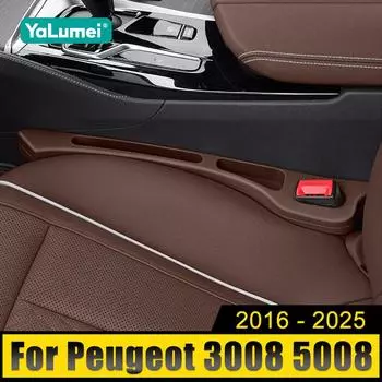 Для Peugeot 3008 5008 GT 2016 2017 2018 2019 2020 2021 2022 2023 2024 2025 гибридное автомобильное сиденье герметичная полоса органайзер для бокового шва чёрный
