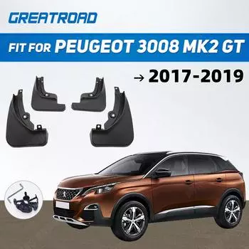 Для Peugeot 3008 Mk2 GT 2017 2018 Автомобильные брызговики Fender Брызговики Брызговики Авто 2017-2019