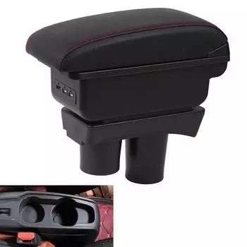 Для Peugeot 301 подлокотник для Citroen c-elysee автомобильный подлокотник коробка для модернизации детали аксессуары для хранения детали интерьера специальная модернизация чёрный