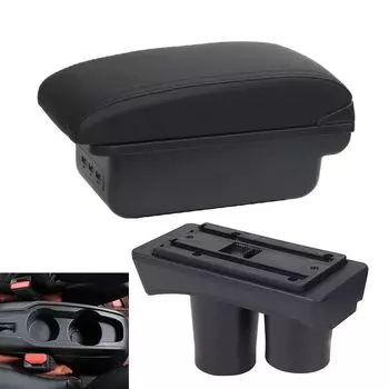 Для Peugeot 301 подлокотник для Citroen C-elysee автомобильный подлокотник коробка для модернизации детали аксессуары для хранения детали интерьера специальная модернизация чёрный