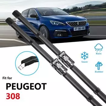 Для Peugeot 308 2007 ~ хэтчбек SW CC T7 T9 щетка стеклоочистителя автомобильные аксессуары наклейки дворники 2008 2013 2014 2014 - 2019 T9