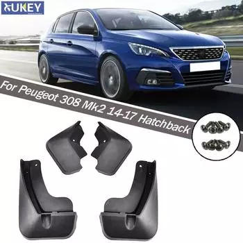 Для Peugeot 308 Mk2 хэтчбек люк, автомобильные брызговики, брызговики, брызговик, крыло, переднее и заднее 2014 2015 2016 2017