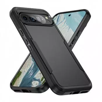 для pixel 9 pro XL 8 8A Противоударный чехол-накладка Capa Case для Google Pixel 9 Pro XL Pixel9 Pixel8 Двухслойные защитные чехлы for Pixel 9 чёрный