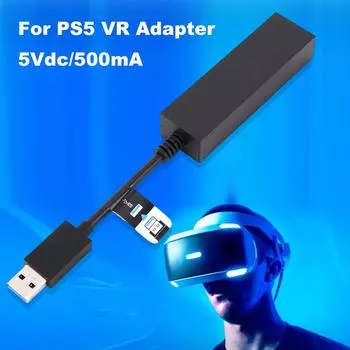 Для PlayStation 4 Адаптер камеры для консоли PS5 VR Конвертер Соединительный кабель для PS5 VR Конверсионный кабель Адаптер чёрный