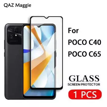Для POCO C65 Стекло Защитная пленка для экрана с полным покрытием Закаленное стекло для Xiaomi POCO C40