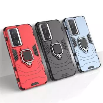 Для POCO F5 Pro Чехол POCO F3 F4 GT F5 Pro 5G Чехол Hard Armor Finger Ring Защитный бампер Xiaomi POCO F5 Pro Fundas 6,67 дюйма For POCO F5 Pro 5G