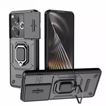 Для POCO F6 чехол сдвижной объектив камеры защитный чехол для Xiaomi Poco F6 F 6 X5 X6 F5 C65 M6 Pro 4G задний чехол или Redmi Turbo 3 Fundas POCO X5 5G чёрный