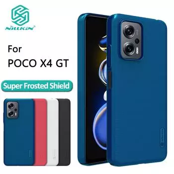 Для Poco X4 GT 5G чехол NILLKIN Super Frosted Shield, матовая задняя крышка из поликарбоната