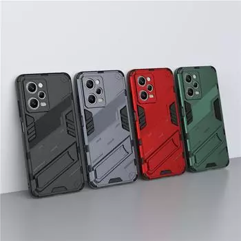 Для POCO X5 Pro 5G чехол Punk Stlye Hard Rubber Armor Bracket Cover POCO X5 Pro Чехол для POCO X3 X4 GT X3 X4 X5 Pro 5G Fundas For POCO X5 Pro 5G
