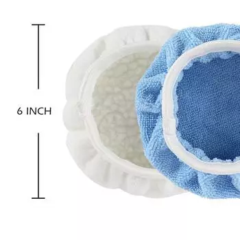 Для полировки автомобиля Детали Воск Полировальный диск Полировальный диск Для полировки автомобиля Детали Воск 150 мм 6 дюймов Микрофибра CHINA