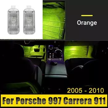 Для Porsche 997 Carrera 911 2005 2006 2007 2008 2009 2010 2011 светодиодный автомобильный фонарь для ног атмосферные огни украшения аксессуары